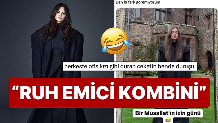 Oversize'lıkta Boyut Atlayan Ceketiyle Ünlü Bir Dergiye Poz Veren Selena Gomez X Kullanıcılarının Diline Düştü