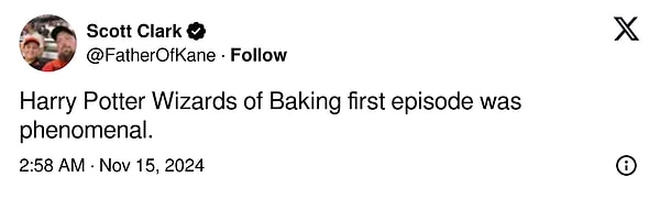 "Harry Potter Wizards of Baking'in ilk bölümü muhteşemdi"