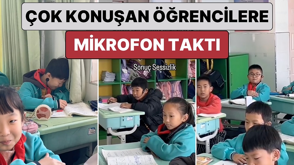 Bir Öğretmenden Yaratıcı Çözüm: Derste Çok Konuşan Öğrencilerine Mikrofon Vererek Susturdu