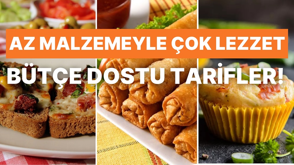 Az Malzemeyle Çok Lezzet! Evde Denemeye Değer 11 Bütçe Dostu Tarif