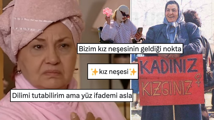 Yaprak Dökümü'nün Hayriye Hanımının Yargı Dağıtan Bakışları Altında Kız Neşesi!