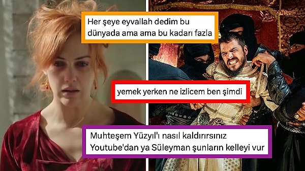 Muhteşem Yüzyıl, Türk dizi tarihinin en çok izlenen yapımlarından biri. Özellikle dizinin fanları bölümleri YouTube üzerinden izliyorlar. Ne var ki geçtiğimiz saatlerde fanları çok üzecek bir olay yaşandı. Muhteşem Yüzyıl'ın bölümleri YouTube hesabından kaldırıldı. İzleyiciler tepkilerini sosyal medyada paylaşmaya başladı.