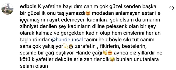 Birçok kullanıcıysa üst üste paylaşım yapan Hande Ünsal'a destek çıktı...