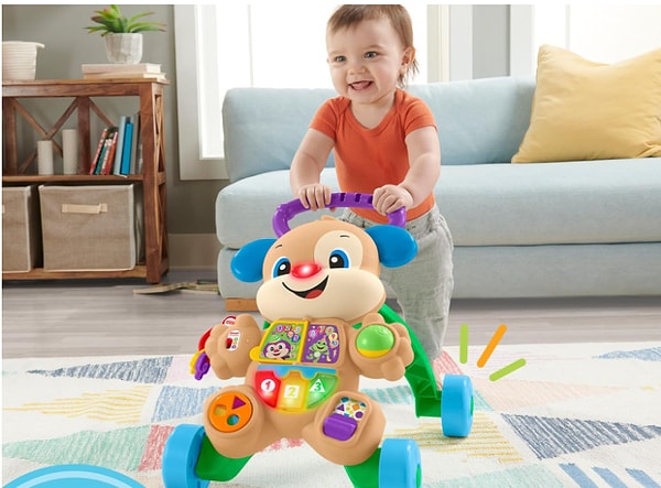 2. Fisher Price Eğlen & Öğren Yaşa Göre Gelişim, Eğitici Köpekçik Yürüteç