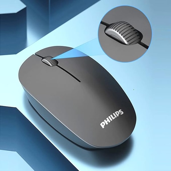 Philips SPK7221BS M221 Sessiz Kablosuz Mouse