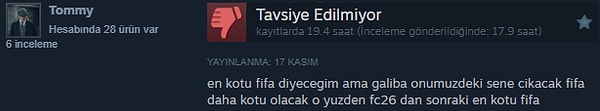 6. FC 26'yı erkenden inceleyen dostumuz.