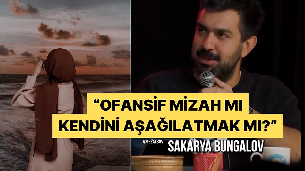 Kendisine Seri Şekilde Ofansif Şakalar Yapılan Tesettürlü Komedyen Twitter'ı İkiye Böldü