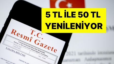 Resmi Gazete'de Yayımlandı: Merkez Bankası'ndan 5 TL ve 50 TL'lik Banknotlar İçin Yeni Düzenleme