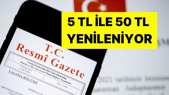 Resmi Gazete'de Yayımlandı: Merkez Bankası'ndan 5 TL ve 50 TL'lik Banknotlar İçin Yeni Düzenleme