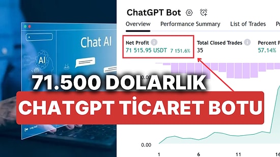 ChatGPT Ticaret Botu Yaptı 71 Bin Dolar Kazandığını İddia Etti! Peki ChatGPT Ticaret Botu Nasıl Yapılır?