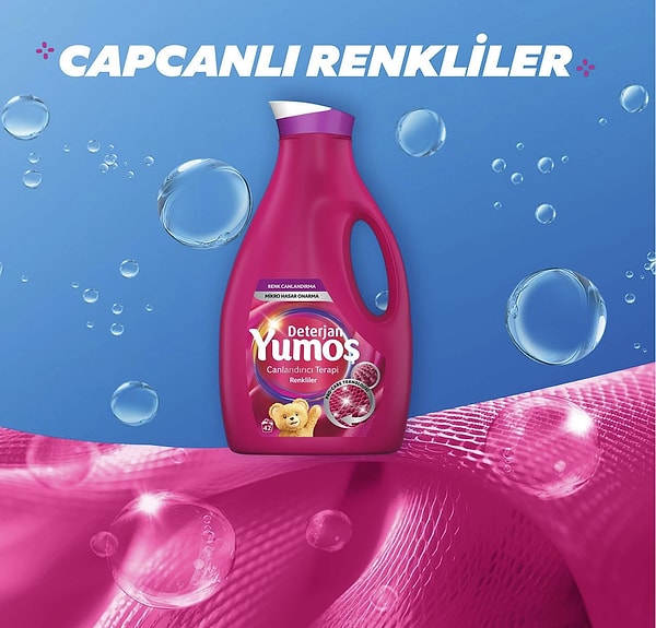 Yumoş Sıvı Deterjan Renkliler İçin Canlandırıcı Bakım