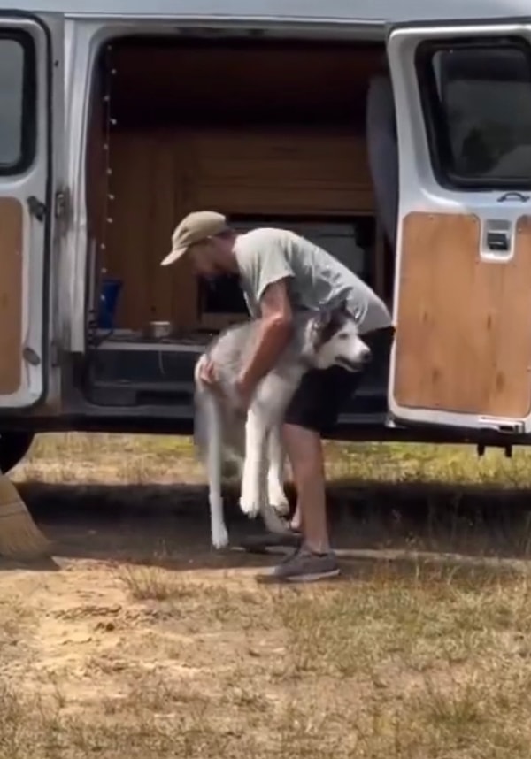 Tatlı köpeklerinin halsiz olduğunu fark eden ve hayatını kaybedeceğinden endişelenen ailesi ona iyi gelen şeyi bulma derdindeydi.