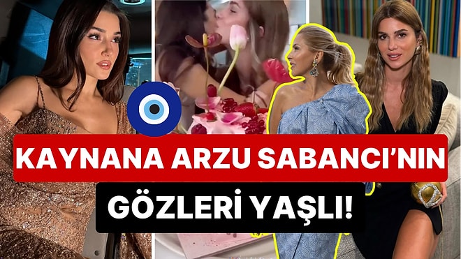 Nazar Değmesin: Hande Erçel Erken Doğum Günü Kutlamasında Müstakbel Eltisi Nazlı Sabancı'dan Öpücük Aldı!