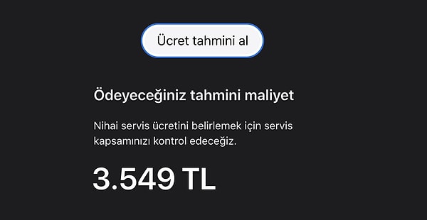 Öncelikle yeni nesil bir iPhone için Apple'ın istediği batarya değişim tutarını buraya bırakalım.