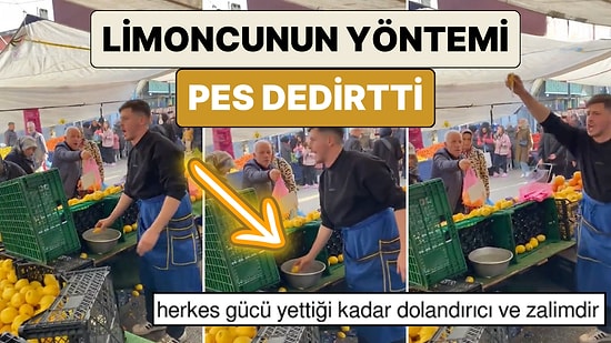 Kandırmak Bu Kadar Kolay: Bir Pazarcının Limonları Daha Sulu Göstermek İçin Kullandığı Yöntem Paylaşıldı