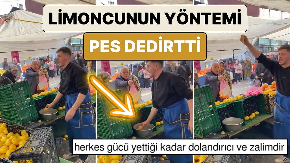 Kandırmak Bu Kadar Kolay: Bir Pazarcının Limonları Daha Sulu Göstermek İçin Kullandığı Yöntem Paylaşıldı