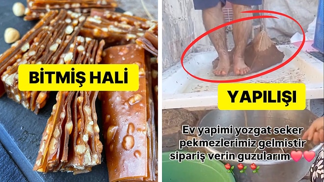 Köyde Ayaklarıyla Pestil Yaparken Görüntülenen Çiftten Sonra Pestil Yemekten Vazgeçebilirsiniz