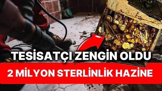 Betona Gömülü İpi Takip Eden Tesisatçı 2 Milyon Sterlin Değerinde 30 Kilo Sikke Buldu!