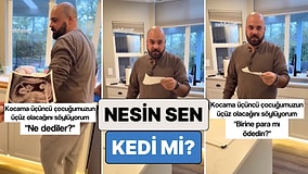 Üçüncü Çocuğunun Üçüz Olacağını Öğrenen Babanın Gülümseten Tepkisi: "Nesin Sen Kedi misin?"