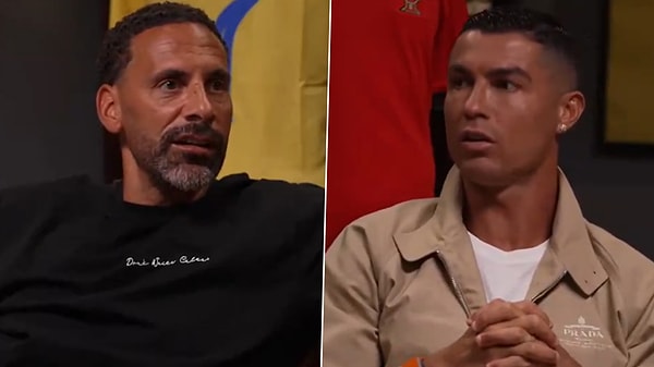 Ronaldo, Ferdinand'ın ''Ağırlayacağın kişi tanınan bir isim mi?'' sorusuna ''Evet, hem de çok.'' cevabını verince meraklı bekleyiş başladı.