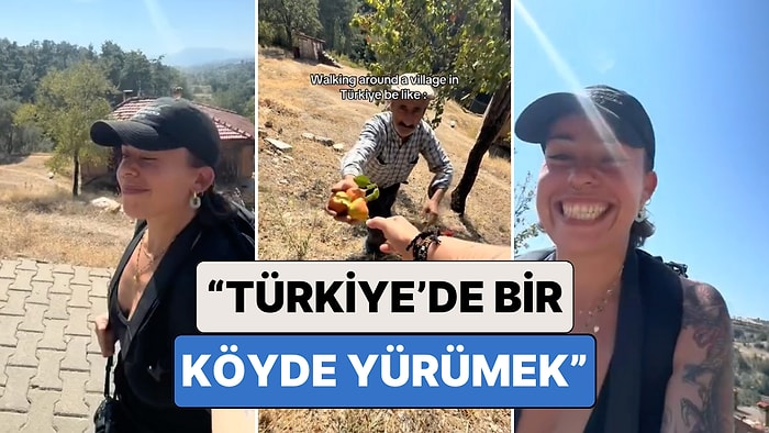 Ülkemizin Bir Köyünde Yürüyüş Yapan Turist Bir Amcanın Bahçesinden Yaptığı Meyve İkramı Karşısında Duygulandı