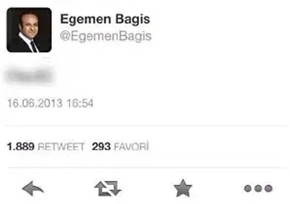 Hangisi bir Egemen Bağış tweeti değildir?