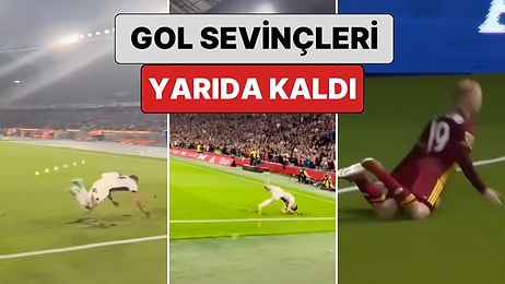 Gol Sevinçlerini Dizleri Üzerinde Kayarak Yaşamak İsterken Sahanın Azizliğine Uğrayan Futbolcular