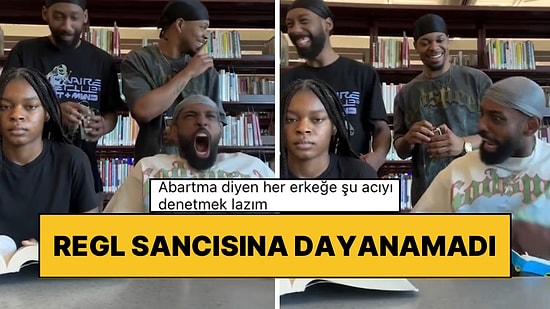 Kütüphanede Erkek ve Kadına Suni Regl Sancısı Deneterek Tepkilerini Ölçtüler