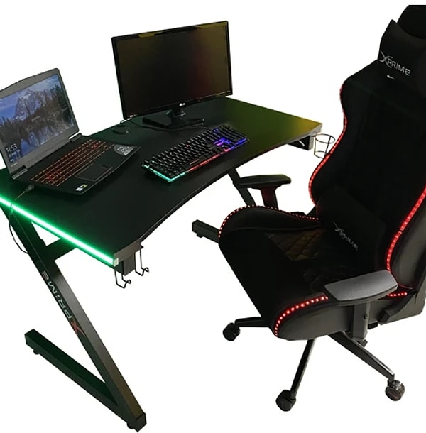 Xprime Markus Rgb Ledli Oyuncu Masası