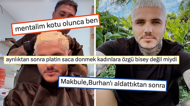 Saçını Tekrardan Sarıya Boyatan Mauro Icardi Goygoycuların Diline Fena Düştü!