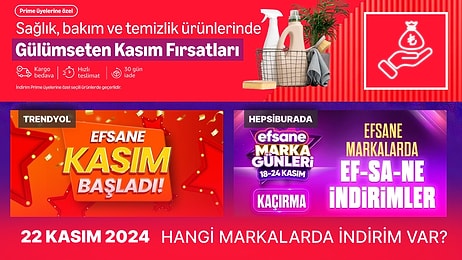 Kasım İndirimlerinde Bugün Hangi Markalar Var? 22 Kasım 2024