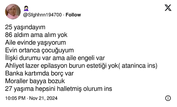 Gördüğünüz gibi, hepimizde hedef de umut da var: Kiminin ki atanınca kiminin ki evlenince...👇