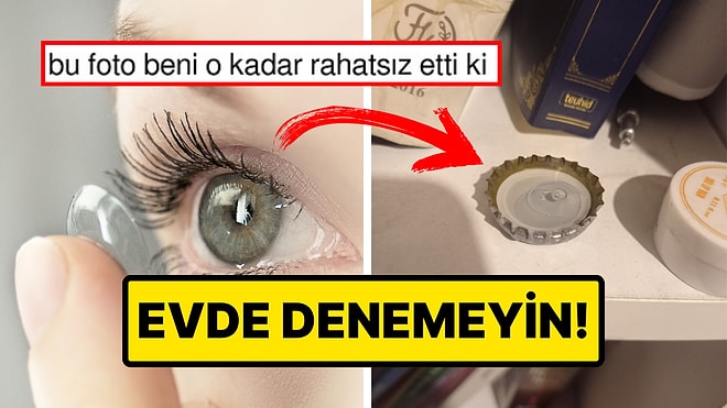 Evde Denemeyin! Lensini Maden Suyu Kapağına Koyan Kullanıcı Rahatsızlık Verdi