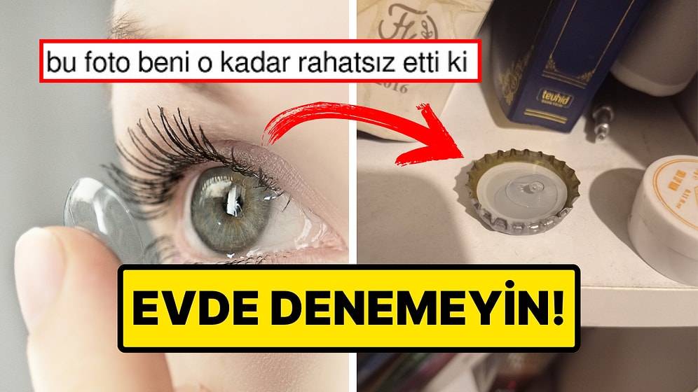 Evde Denemeyin! Lensini Maden Suyu Kapağına Koyan Kullanıcı Rahatsızlık Verdi