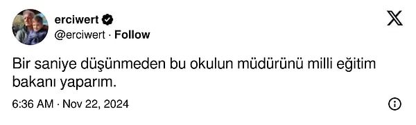 Okul müdürü sosyal medyada takdir topladı. O yorumlardan bazıları şöyleydi: