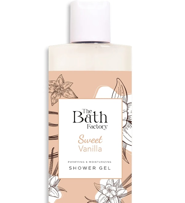 13. THE BATH FACTORY Nemlendirici Ve Besleyici Vanilya Aromalı Duş Jeli 400 ml