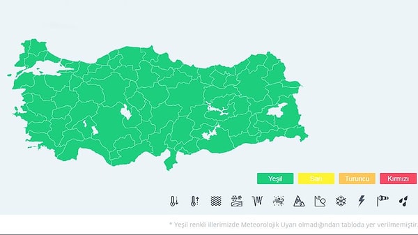 Meteoroloji Yeşil Kodlu Uyarı Ne Demek?