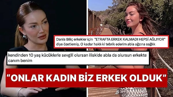 Geçtiğimiz saatlerde Hülya Avşar'ın YouTube'da yayınlanan 'Bir Hülya Avşar' isimli programına konuk olan Danla Bilic, özel hayatına dair samimi açıklamalarda bulundu. Alma verme dengesini bilen erkeğin kalmadığını söyleyen ünlü fenomenin 'Biz erkek olduk, onlar kadın oldu' açıklamaları ise sosyal medyada tartışmaya neden oldu. Kimileri Bilic'in açıklamalarına destek verirken kimileri de ünlü fenomeni eleştirdi. Gelin detaylara birlikte bakalım.