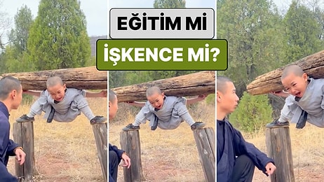 Çin’deki Shaolin Tapınağında 'Eğitim' Gören Çocuğun O Anları İzleyenlerin Sinirini Bozdu