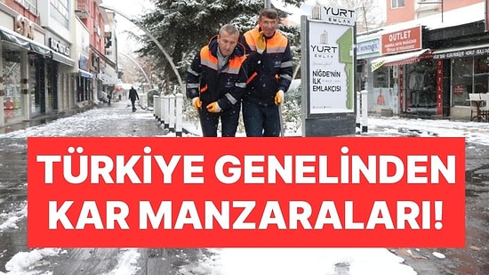 Türkiye Beyaza Büründü: Ülke Genelinden Kar Manzaraları!