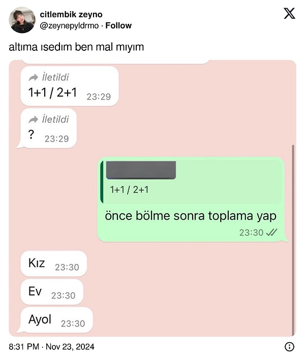 3. Sınava hazırlananlar ve vize haftasında olanlar anladı.