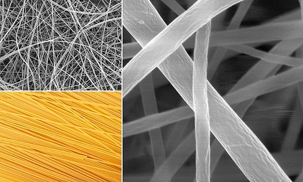 In a study conducted by Beatrice Britton, spaghetti with a diameter of 372 nanometers (a billionth of a meter) was created using a technique called electrospinning.