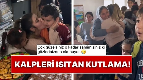 Biricik Öğretmenleri İçin Yaptıkları Kutlama Hepimizi Duygulandırdı: “Annen Burada Yok Ama Ben Varım”