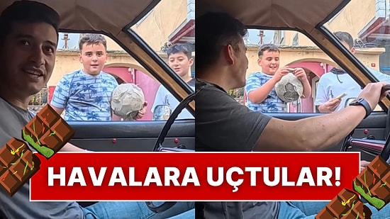 Dubai Çikolatası Denemeyen Çocuklara Hediye Edince Sevinçten Havaya Uçtular