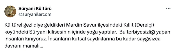 Kıllıt köyündeki bir kilisede, İstanbul'dan gelen yogacıların yoga yapması bugün sosyal medyanın gündeminde.