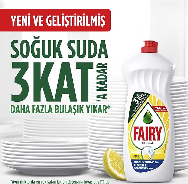 Fairy Platinum Hijyen Sıvı Bulaşık Deterjanı 1000 ml Limon Kokulu