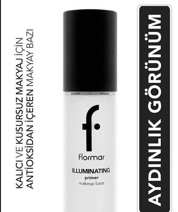 14. Flormar Antioksidan İçeren Aydınlatıcı Makyaj Bazı - Illuminating Primer Make-Up Base - 001