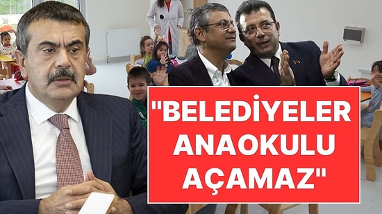 Milli Eğitim Bakanı Yusuf Tekin, Kreş Tartışmasına Girdi: "Belediyeler Anaokulu Açamaz"