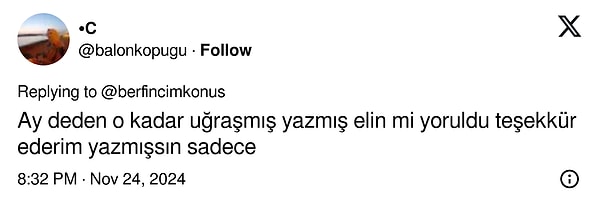 Öte yandan, torunun yazdığı ''Teşekkür ederim'' mesajına sitem edenler de oldu👇