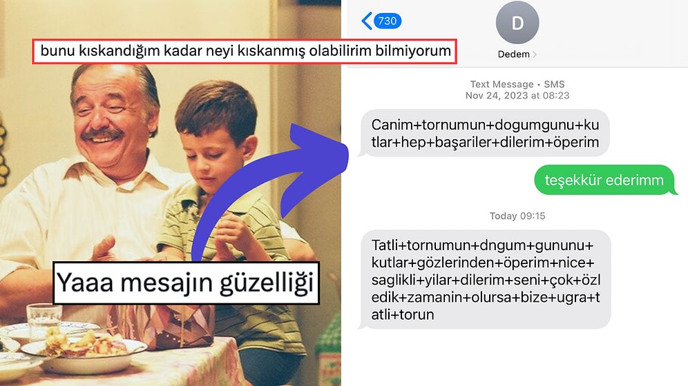 Boşluk Bırakmayı Bilmeyen Dedenin Doğum Günü İçin Gönderdiği Mesajlar İçinizi Isıtacak